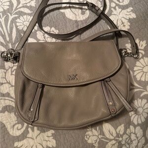 Michael Kors Taupe Leather Crossbody Bag